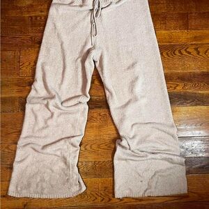 Fashion Nova Cream Track Pants